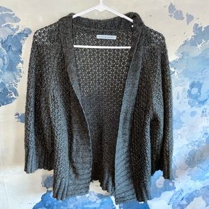 Lily McNeal 100% Camel Hair Cardigan Sweater